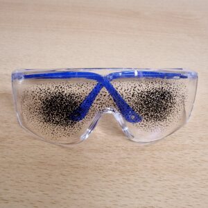 Visual Impairment training tools by Visual Impairment North East. This simulation spectacle allows the user to emulate a lesser degree of reduced visual acuity.