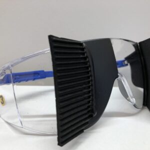 Visual Impairment training tools by Visual Impairment North East. This simulation spectacle allows the user to emulate sight loss from left side loss of vision.