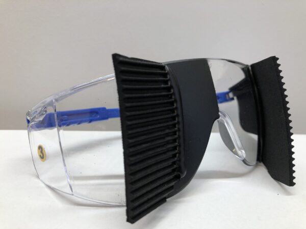 Visual Impairment training tools by Visual Impairment North East. This simulation spectacle allows the user to emulate sight loss from left side loss of vision.